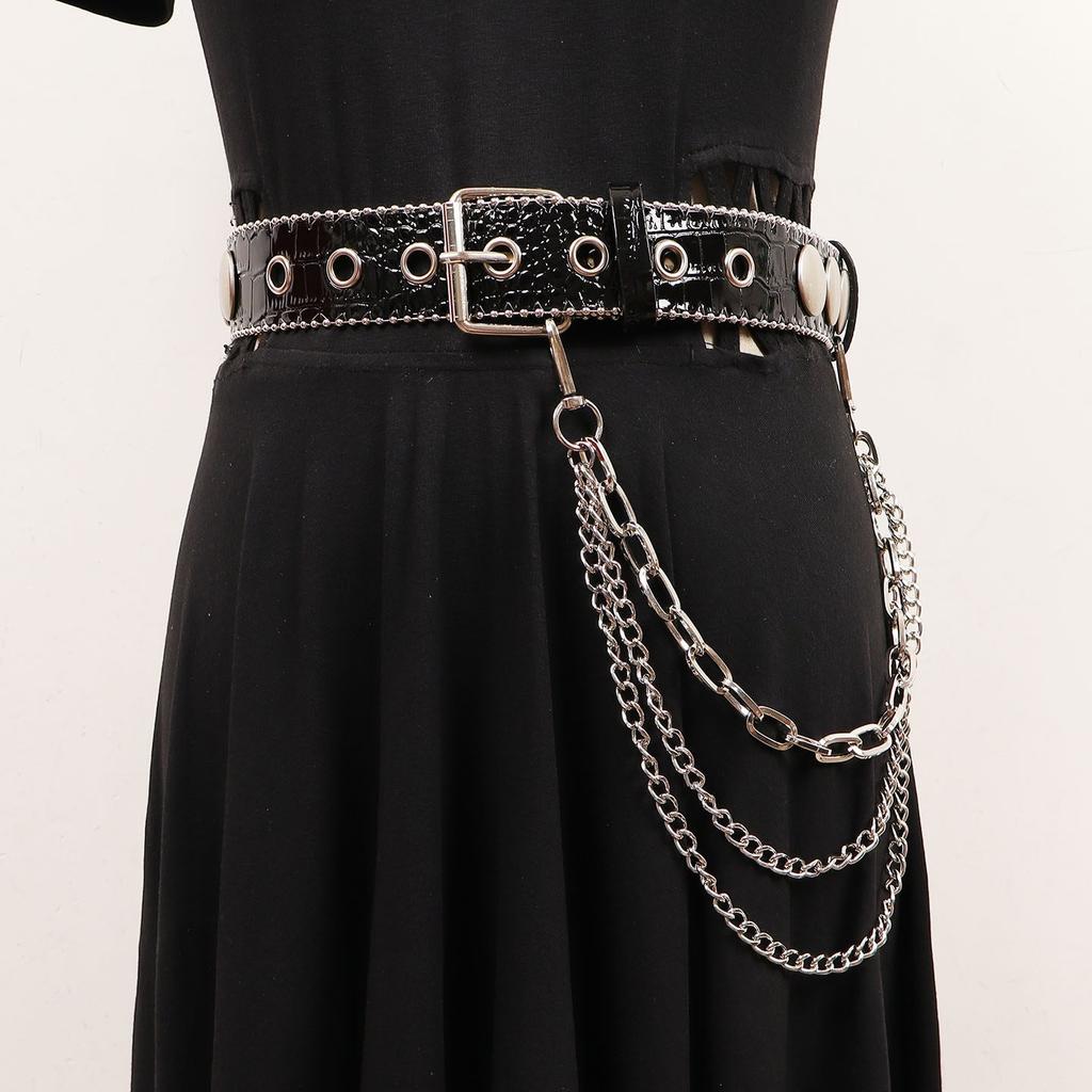Waist Chain Accessories Women's Wide Belt Pants Pendant Metal Chain Decoration Punk Style