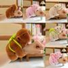 Simulation Plush Doll Slap Bracelet Pink Capybara Capybara Plush Wrist Band  Birthday Gift