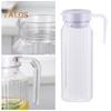 1,1 Liter Plastikkrüge mit Deckel BPA-frei Klarer Wasserkrug für Eistee Limonade Unzerbrechlicher Getränkekrug Kühlschrankkrug für Zuhause Büro