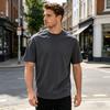 Herre Atletisk T-shirt Åndbar Hurtigtørrende Tee med Skuldernet Indsats Løstsiddende Rund Hals T-shirt til Sommer Træningscenter Fitness Træning