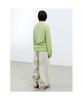 Saendeusaundeu (Unisex) Wool Blend V-Neck Sweater Light Green