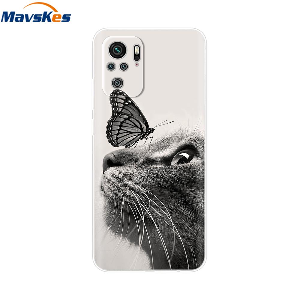 For Redmi Note 10 Case Note 10s Cover Phone Cases For Xiaomi Redmi Note 10 Pro note10 10 s Tpu Silicone Back Bumper Fundas Coque