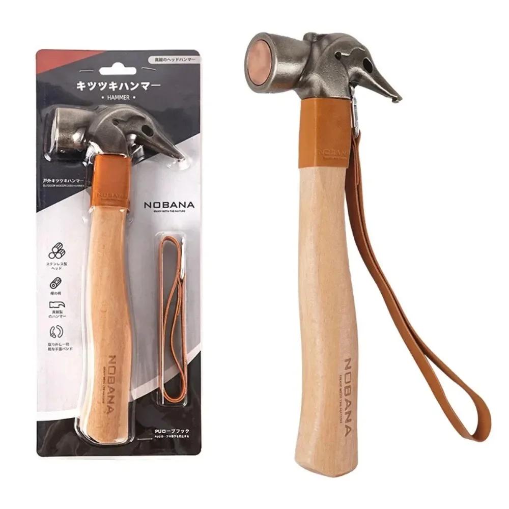 Stainless Steel Hammer for Outdoor Camping Multipurpose Portable Small Nail Hammers Professional Carpentry Hand Tool Accessories