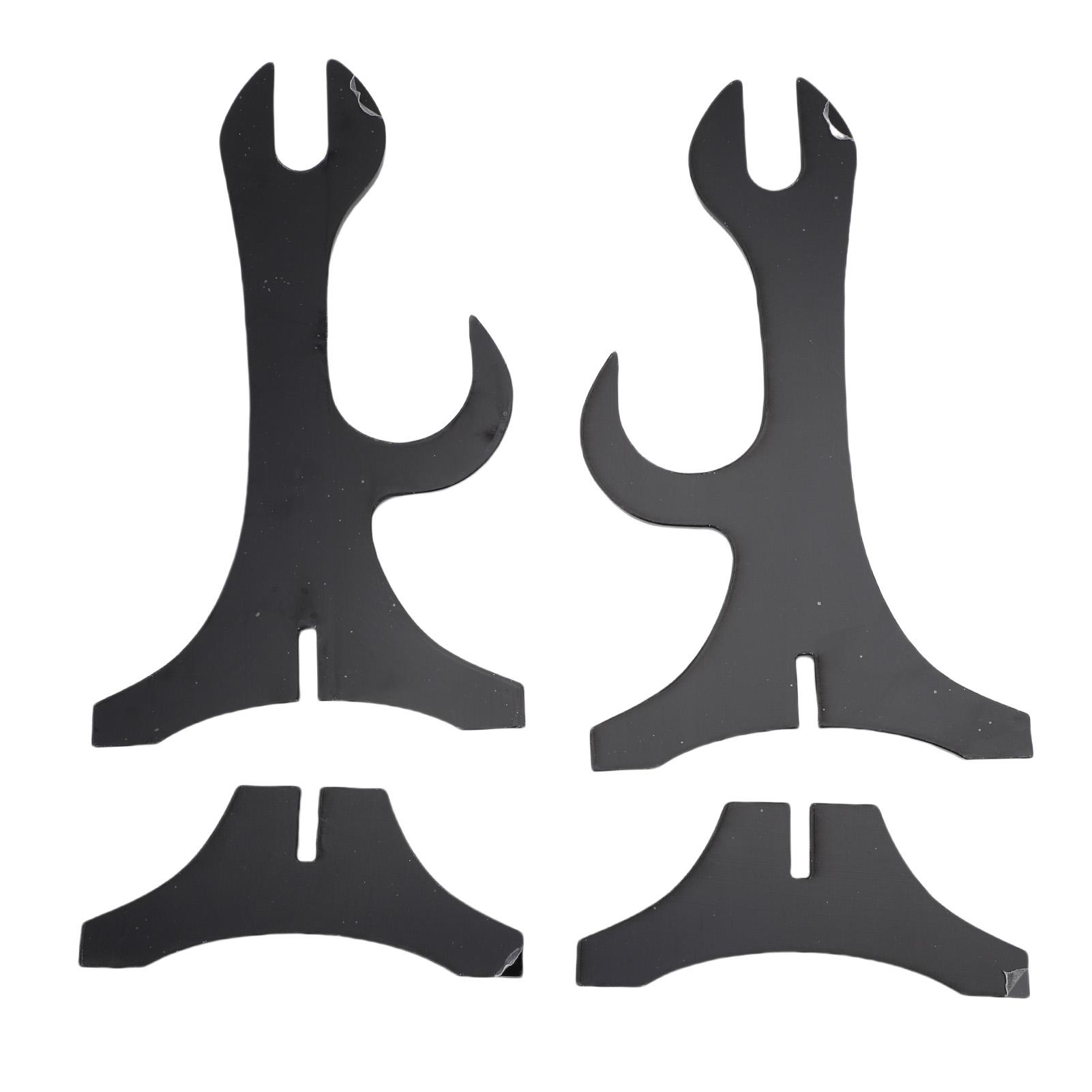 

Подставка для меча, двухслойная акриловая устойчивая основа, держатель для демонстрации самурайского меча, домашний декор для коллекции чёрный