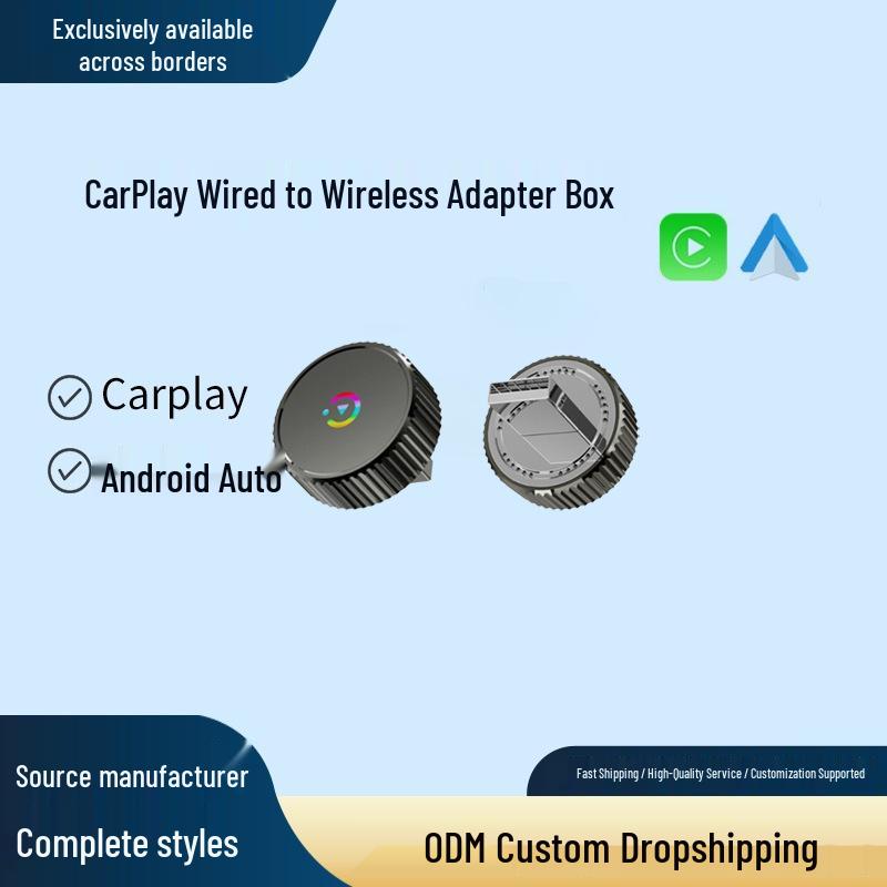 Cross-Platform Wired to Wireless CarPlay  Android Auto Adapter Other чёрный