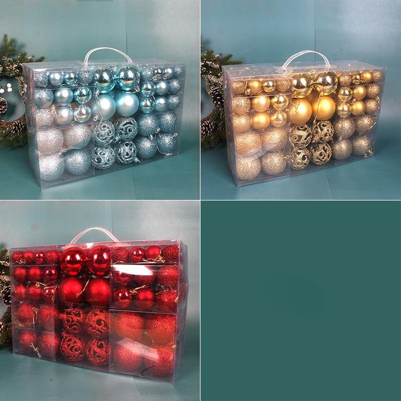 100 Teile/schachtel Weihnachtsdekorationen Weihnachtskugeln Hängen Anhänger Innen Neujahr Weihnachtsbaum Dekor Hause Weihnachtsdekoration