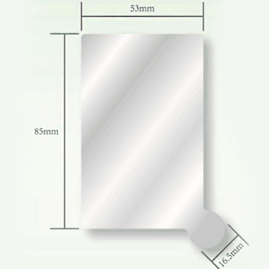 Unzerbrechlicher, bruchsicherer Kosmetikspiegel aus Edelstahl in Volltonfarbe