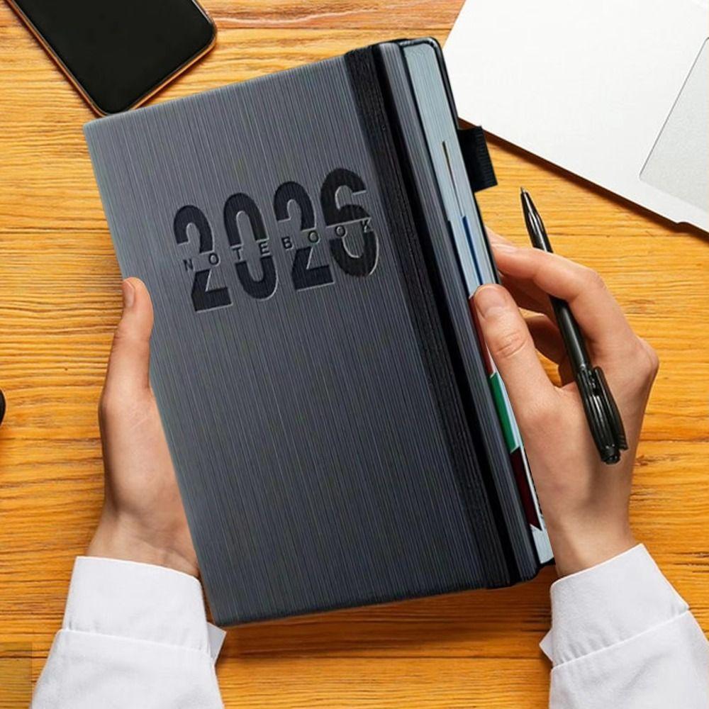 12 Monate 2026 Terminplaner Notizblock Verschleißfestes To-do-Listen Notizbuch Geschäftlich