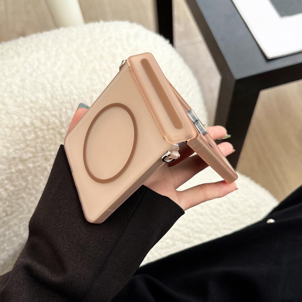 Ultra Thin Frosted Magnetic Phone Case For Samsung Z Flip 7 6 5 Flip7 Flip6 Zflip7 Hinged Protective For Magsafe PC Back Cover