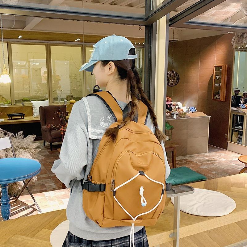 School bag Large capacity high school backpack Casual and lightweight school bag New travel contrasting color backpack