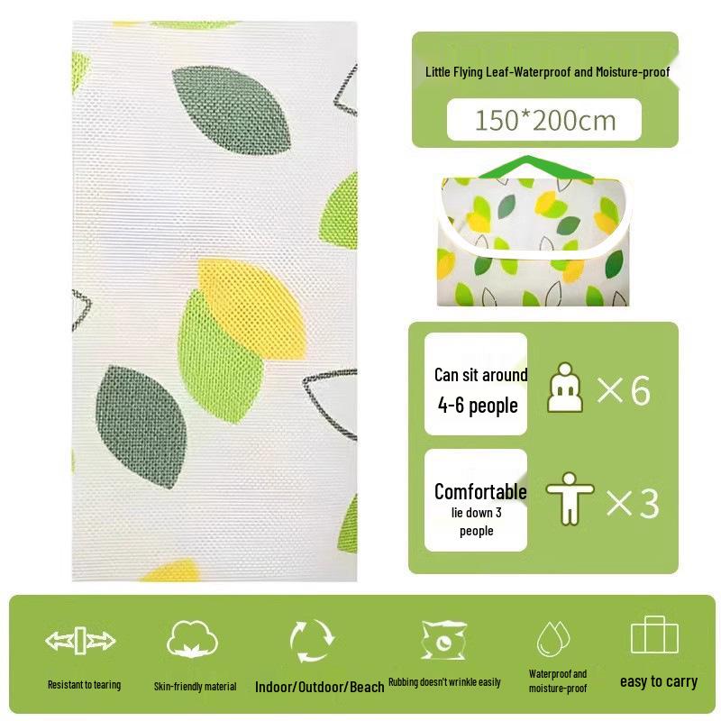 Pogrubiona Wodoodporna Mata Piknikowa na Zewnątrz: Kemping, Plaża, Namiot, Trawnik i Poduszka Odporna na Wilgoć