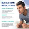 Magnetic nose strips, reduce snoring, improve sleep (30 days, black)