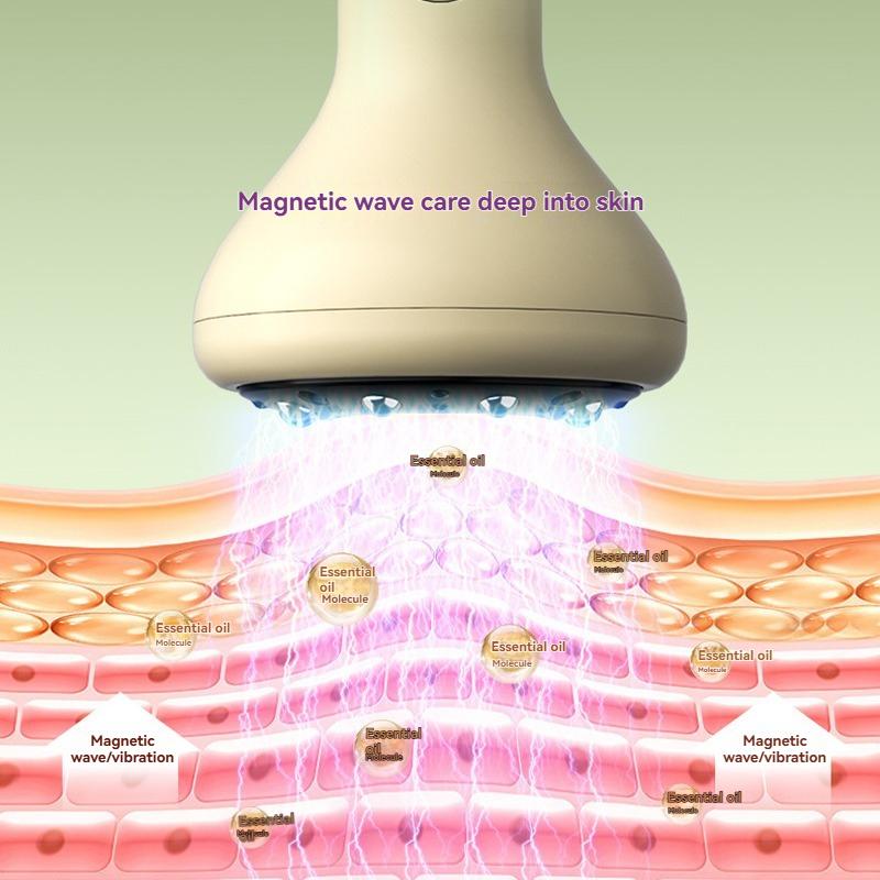 Rechargeable Hot Compress Abdominal Massager Negative Pressure Hot Compress Meridian Scraping Cupping Portable Arm and Leg Massa