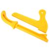 2pcs Yellow Plastic 2 in 1 Wood Saw Push Stick Practical Safety Push Block Woodworking Tool