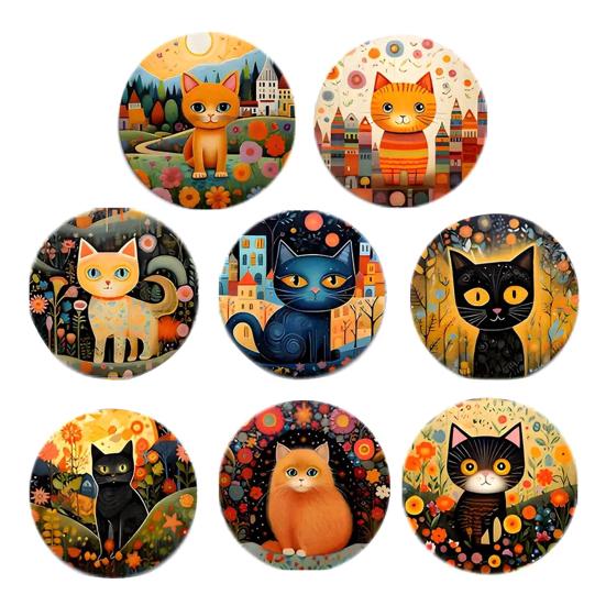 8PCS Coasters, Colorful Wood with Non-Slip Coasters, Heat Insulation Waterproof Drink Holder, for Home Office Dining Table