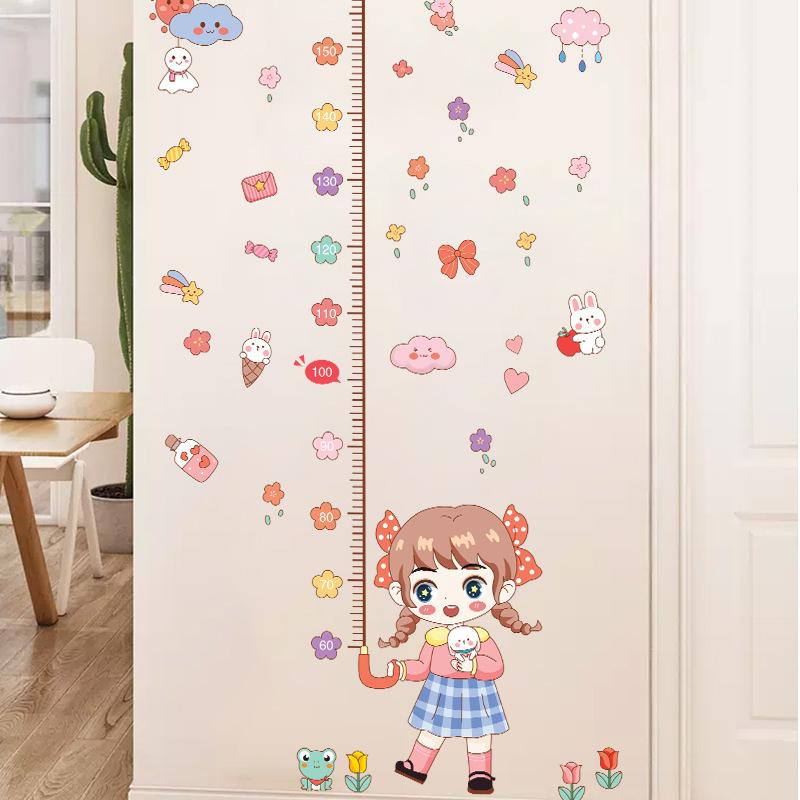 Height Stickers for Children's Home Removable Wall Stickers for Self-adhesive Decoration Creative Measurement Stickers for Children