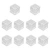10x Mineral Display Boxes Protection, Multipurpose Organizers Display Cases, Cube Containers for Fossil Collectibles Jewelry