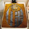 1PC Bologna FC 1909 Patterned Flannel Blanket Suitable For All Seasons for Home Decor Warmth and Comfort Gifts Holiday Present