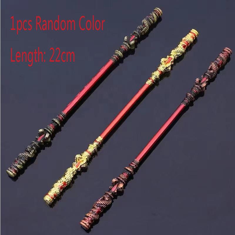 Black Myth Wukong Game Alloy Furnishings Hoop Stick Metal Crafts Monkey King Staff Sun Wukong Weapons For Desk Decorations