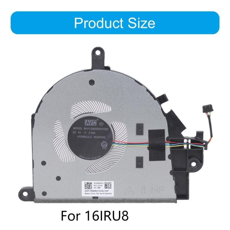 High Execution Metal Replacement Fan For Laptop Internal Cooling System 16IRU8 Model