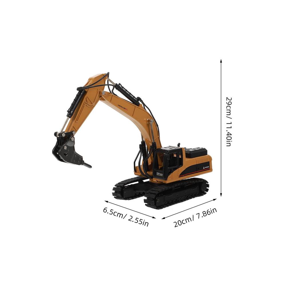 TOYMYTOY Excavator Construction Work Metal Engineering Vehicle Toy for Boys Toy, Vehicle, Truck, 150