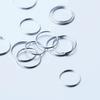 Modian Silver Simple Circle Stackable Ring 100% 925 Silver Multiple Sizes Finger Rings For Women Fashion Fine Jewelry