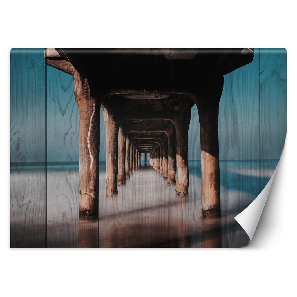Wallpaper Wooden Tunnel Under the Pier
