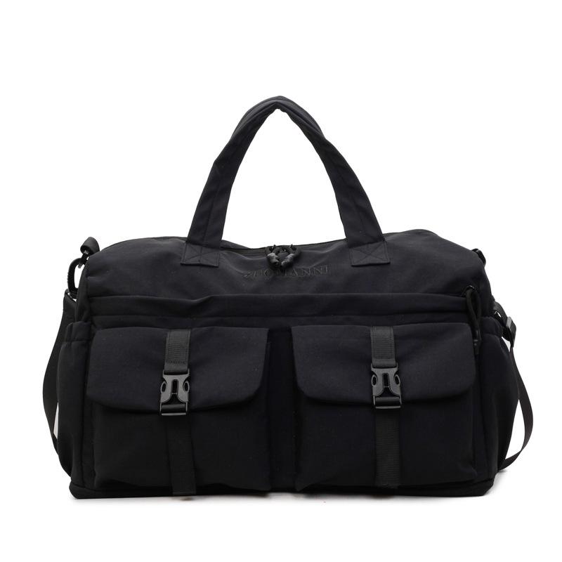 Expandable leisure travel bag, large capacity, simple and lightweight yoga fitness bag, multi-pocket handbag for short trips