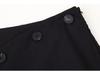 Spring 2025 Women's Double-Breasted Skirt Pants with Button Detail