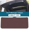For Volkswagen VW Talagon -2025 Car Boot Tailgate Kick Pad Leather Anti Kick Anti-dirty Trunk Door Mat Protection Accessorie