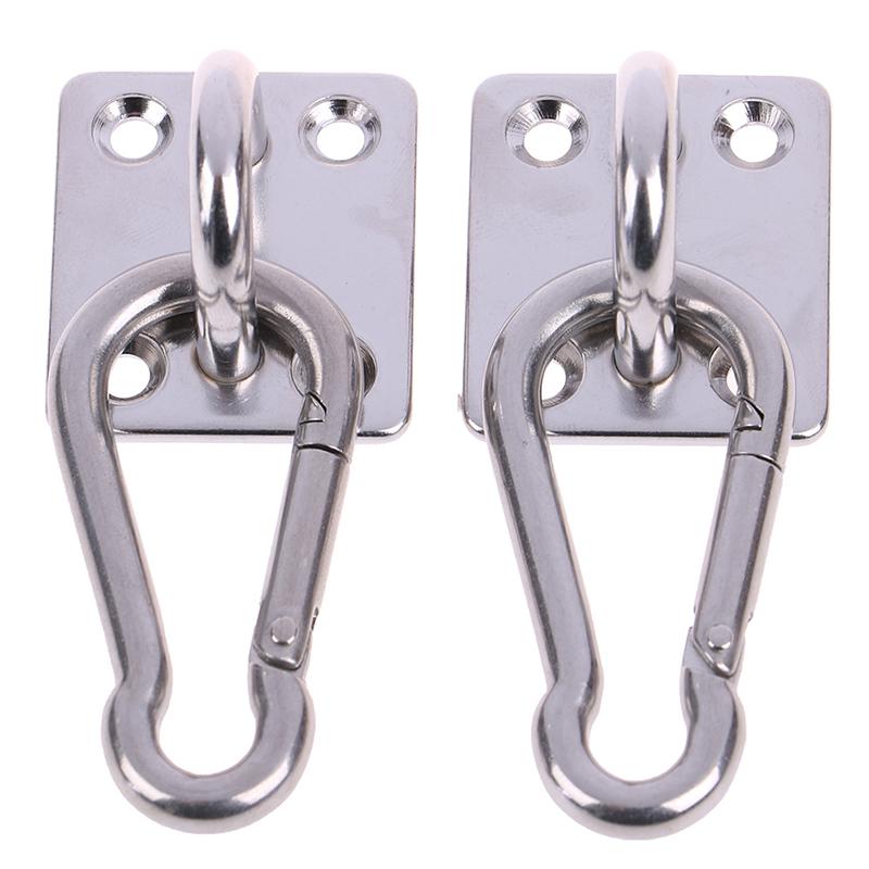 2 sady nástěnných háčků ve tvaru písmene U na strop z nerezové oceli Heavy Duty Houpací základna