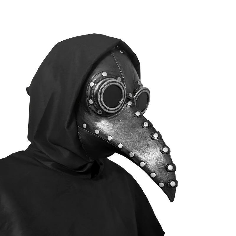 Maschera Becco d'Uccello Autentica Dottore della Peste Steampunk Halloween Accessorio Cosplay Lattice Naturale Feste in Costume Costumi di Halloween