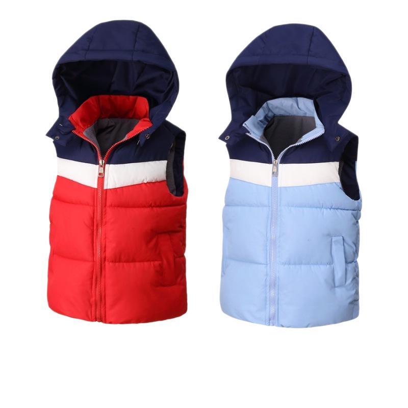 Gilet Imbottito Caldo in Pile con Cappuccio per Bambini Autunno/Inverno - Bambini e Bambine