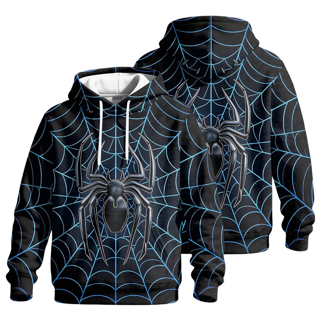 Men's Casual Loose Fit Hoodie with Pocket and Drawstring, Printed Graphic for Everyday Wear
