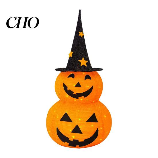 Decorative Pumpkin Light 3FT Halloween Collapsible Decoration Battery Operated Up Holiday Party Lantern Pop Jack-o-Lantern for Indoor Outdoor