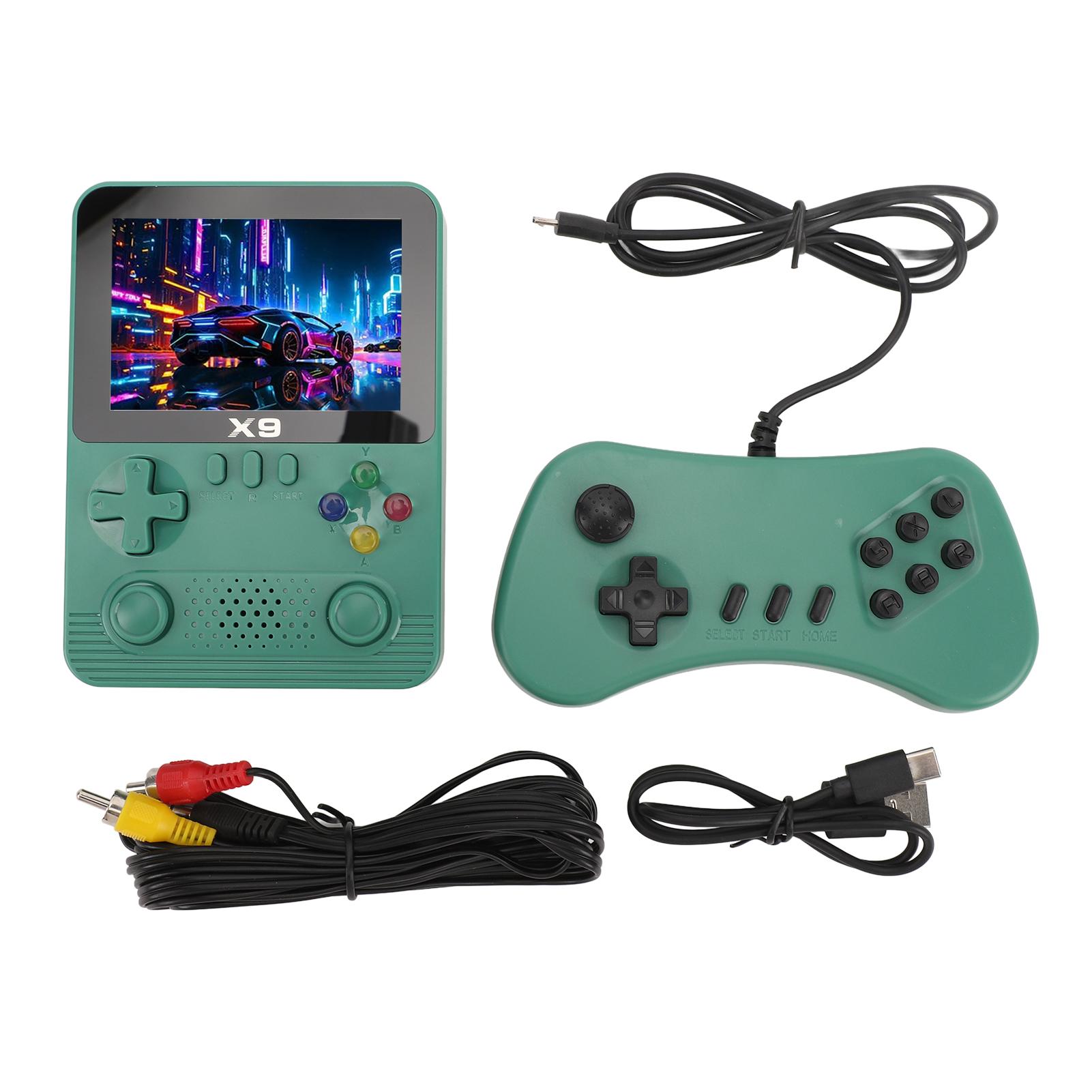 

Портативная игровая консоль с картой 32G, 3,5-дюймовым цветным IPS-экраном, игровая видеоконсоль с высоким разрешением Green