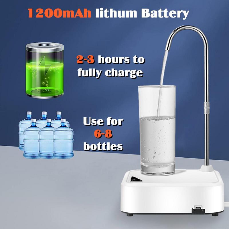 Desktop Electric Water Dispenser Portable Bottle Barreled Gallon Pump USB Charging Automatic Drinking Water Machine Kettle