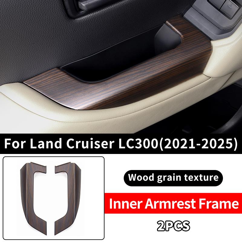 For 2021-2025 Toyota Land Cruiser LC300 300 High Configuration Peach Wood Texture Interior Accessories Upgraded Modification