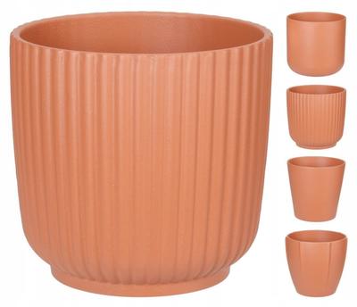 Ceramic Flower Pot Terracotta 18.5x18cm