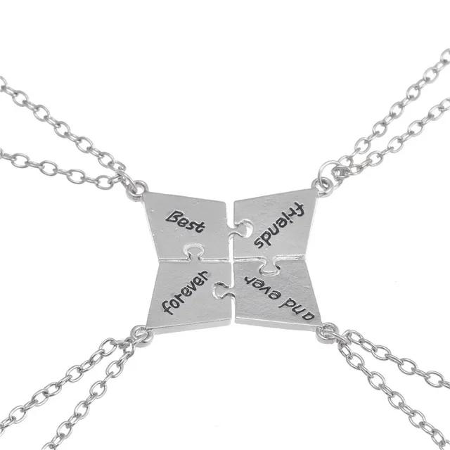 3/4/5/6/7/8/9/10PCS Best Friend Good Friends Necklace Friendship Letter BFF Pendant Necklace Fashion Graduation Ceremony Gift