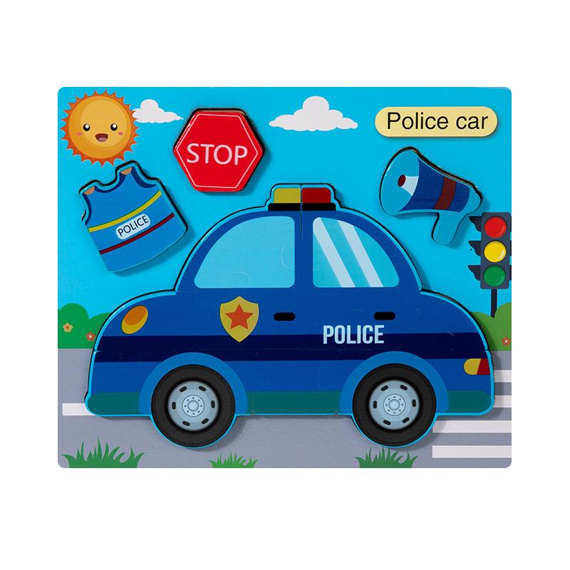 Kognitive 3D dreidimensionale Puzzle-Spielzeuge für Kinder 0-3 Jahre, frühpädagogische Lernpuzzle aus Holz