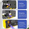 Pass Through Crimp Plier Cat7 Cat6 Cat6A Cat5 Cat5E Stripping Crimping Tool With 8P/6P Ethernet Connectors