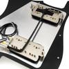 Musiclily Pro SE ST-HH-OMHA Vorverdrahtetes Schlagbrett mit Alnico 5 Humbucker und Mini-Kippschalter für Strat E-Gitarre, 3-lagig Schwarz, Zebra-Pickups
