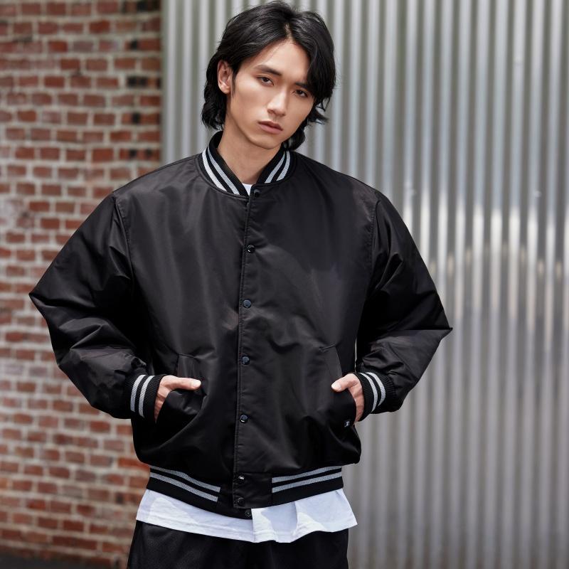 Stussy Sequin Satin Jacket Unisex Jacket Black 115718