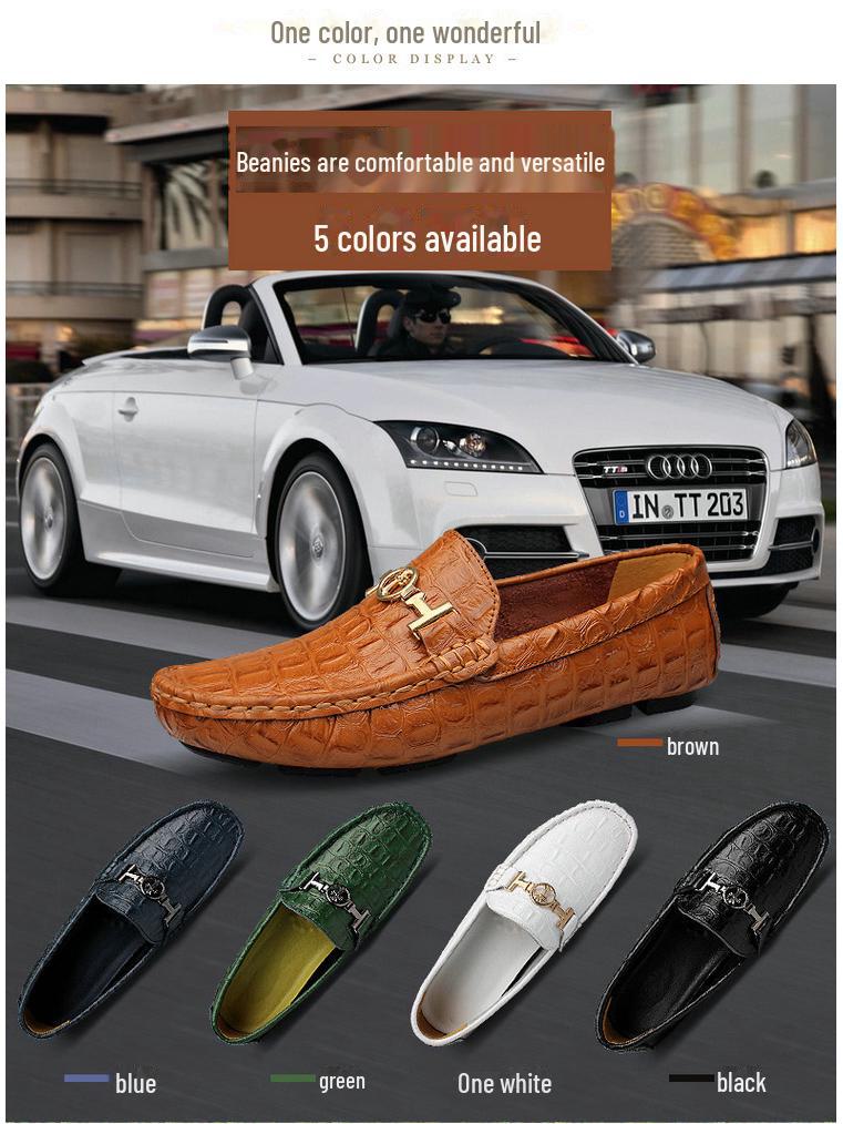 Mocasini casual din piele pentru bărbați - Design britanic elegant, perfecți pentru primăvară și toamnă, disponibile mărimi mari