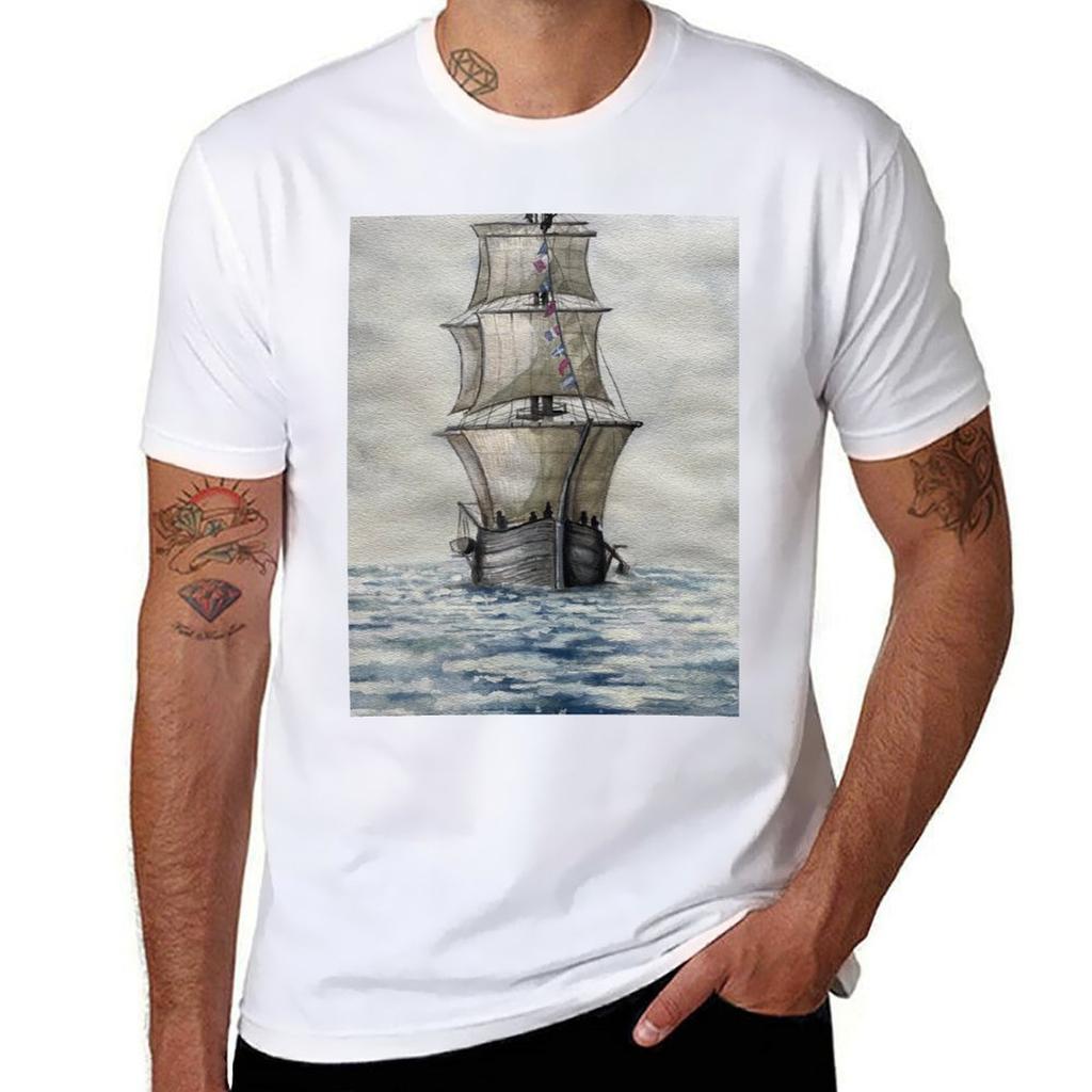 HMS Terror Watercolor TShirt UV Protection Outdoor Tee Shirt