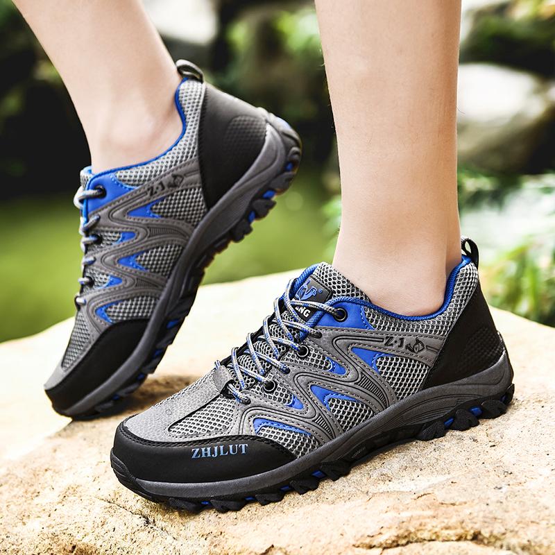 36-44Men's/Women's Mesh Breathable Hiking Shoes Fashion Wear-resistant Non-slip Hiking Sneakers