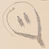 3pcs Women Zircon Set, Luxury and Casual Rhinestone Women necklace,earring Zircon set, suitable for daily wear, gifts for frie