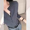 Women's Korean V-Neck Wool Knit Sweater for Spring/Autumn