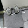 New Hot Brand Vintage Earrings for Women Luxury Jewelry Fashion Water Drop Designer Eardrop Pure 925 Sliver Party Clip Earrings